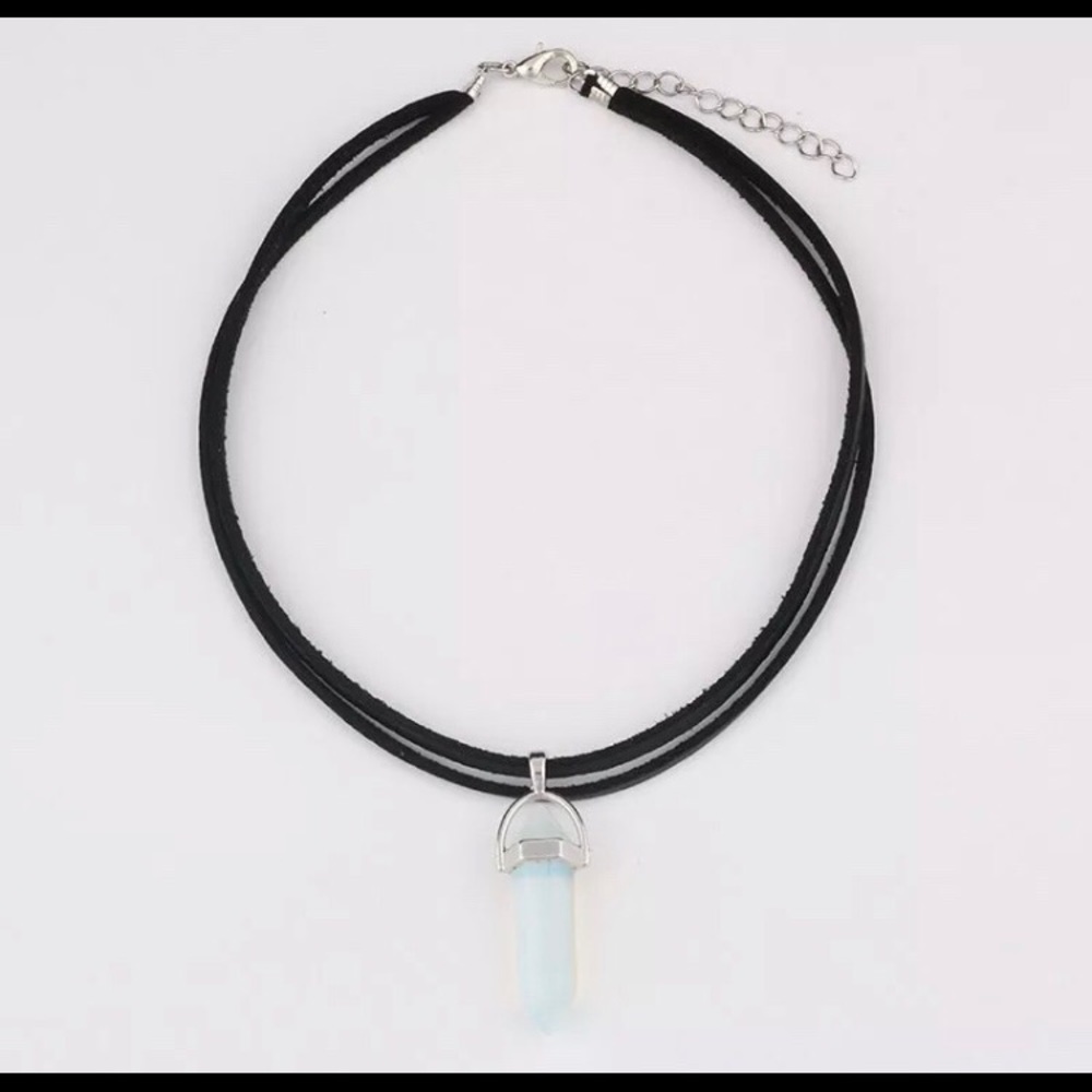 Opalite Crystal Gemstone Double Layer Choker
